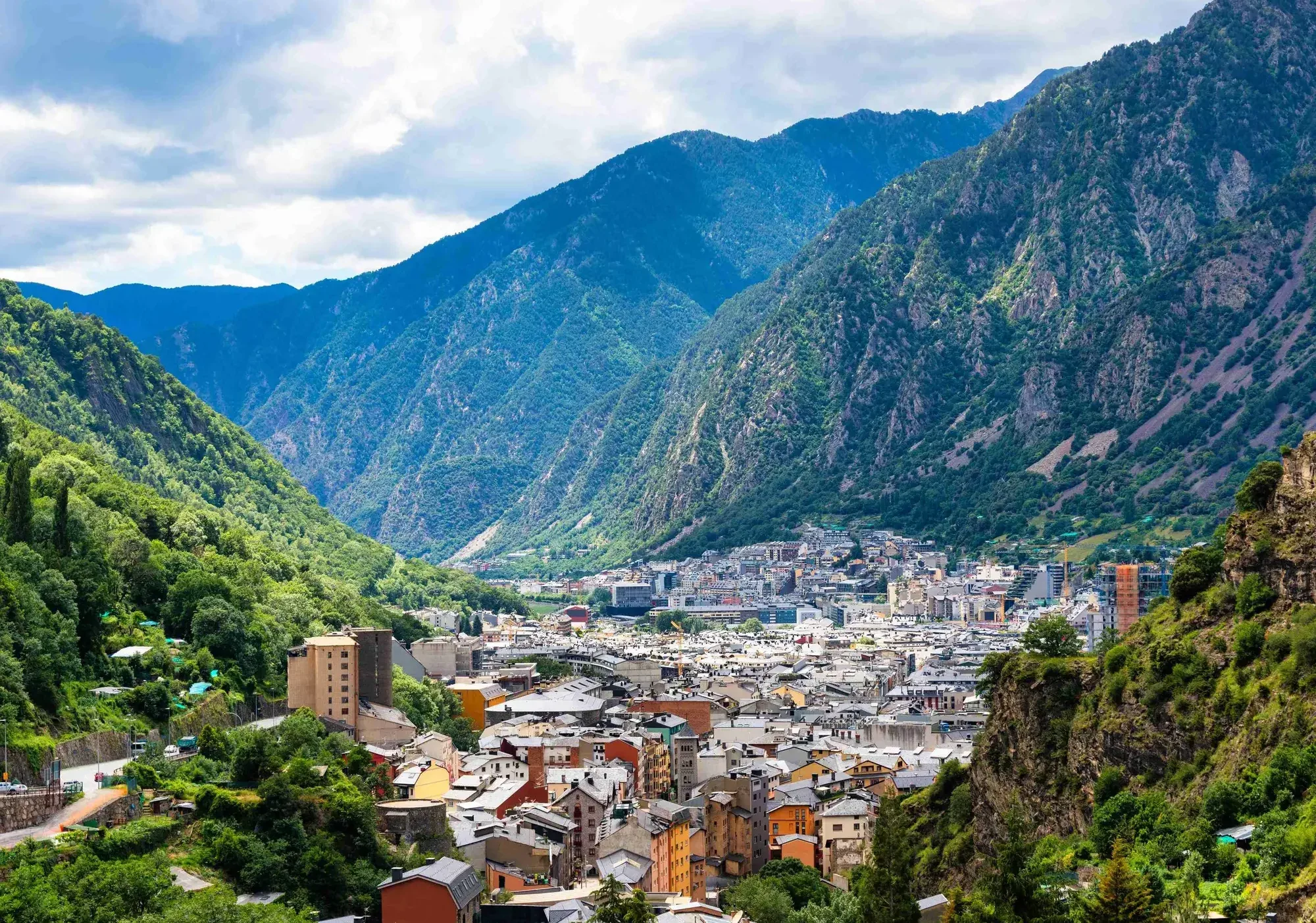 Andorra landscape hero background
