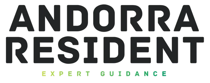 Andorra Resident Text Logo